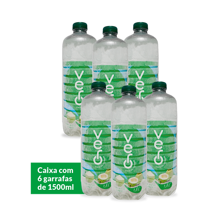 Vero Coco 1,5 L — caixa com 6 garrafas